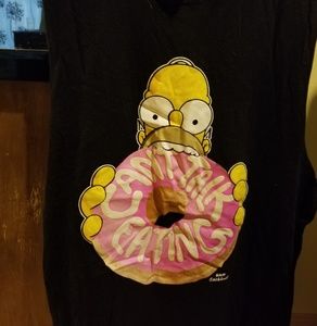 "Can't talk, eating" Simpsons Muscle Tee